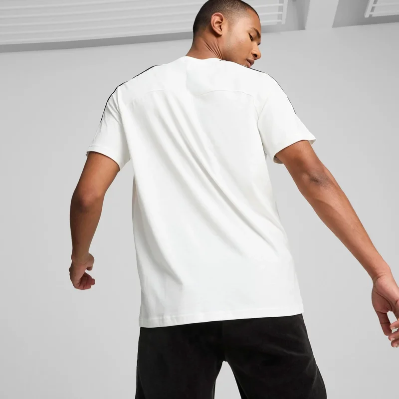 PUMA Men's White Ferrari Race Mt7+ Tee White Men's T-Shirt