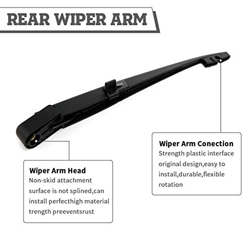 HODEE Rear Wiper Arm Blade Nut Set Replacement for Nissan Armada 2005-2015,Infiniti QX56 2004-2010,Back Windshield Wiper Assembly with Window Wiper Cap Cover Accessories,OE:287807S000 - Image 4