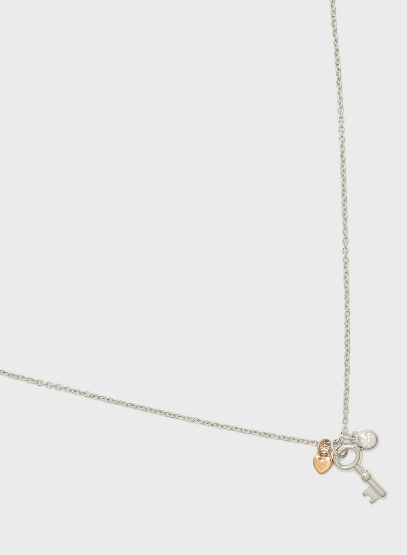 FOSSIL JFS00467998 Key Pendant Necklace