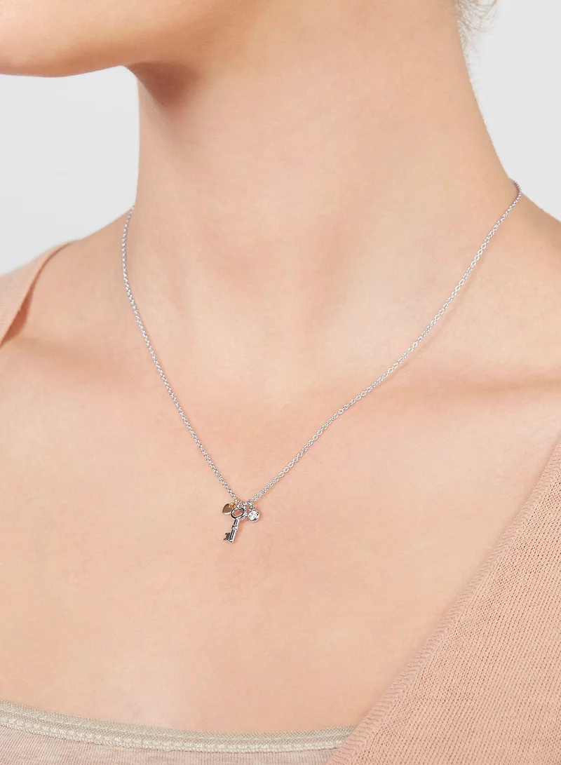 FOSSIL JFS00467998 Key Pendant Necklace