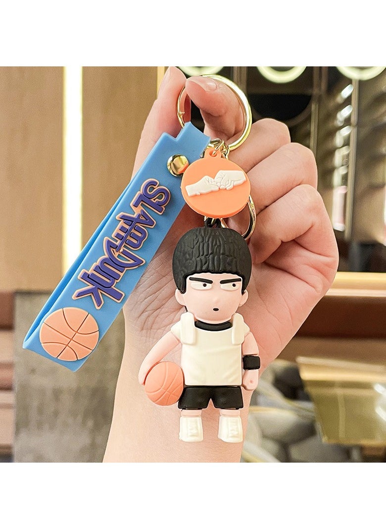 KUYING Creative Slam Dunk Keychain Student Backpack Pendant 