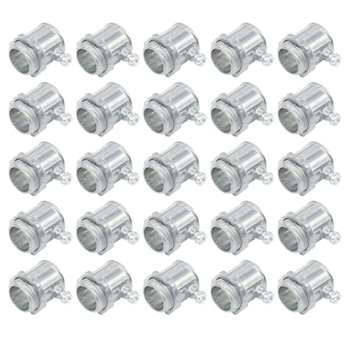Qlvily 25 Packs EMT Set Screw Connectors, 1/2-Inch EMT Zinc Die Cast Electrical Conduit Fitting - Image 2