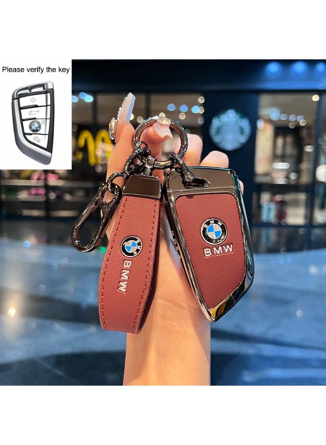 BMW Exquisite car key protection cover suitable for 24 BMW 5 Series key covers 530li/525li, 7 Series, 3 Series, new x1/x5/x7, high-end car key shell cases - Image 1