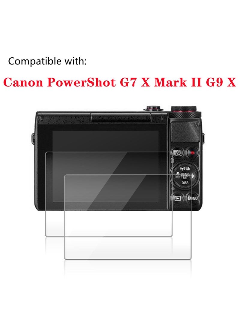 Generic 2 Pack Screen Protector Tempered Glass for Canon PowerShot G7 X Mark II G9 X Digital SLR Camera  - Image 1