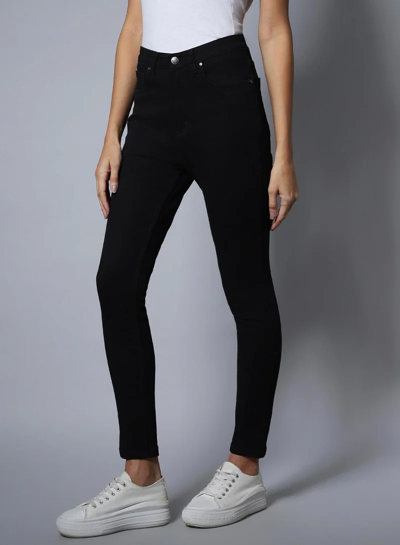 HIGH STAR Women Black Jeans