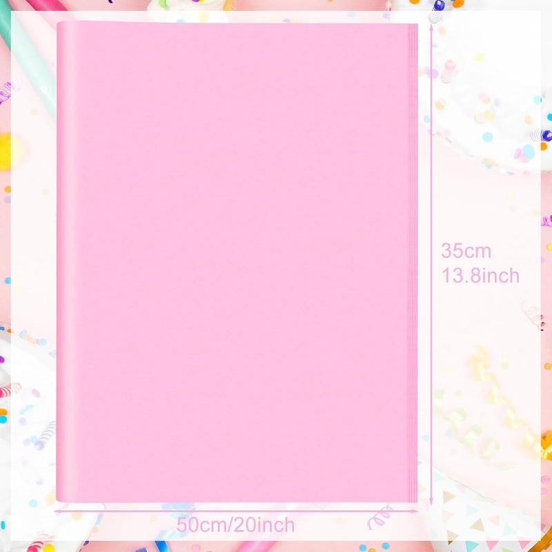 PLULON 60 Sheets Dark Pink Tissue Paper Bulk for Gift Bags, 14 x 20 Inches Gift Wrapping Tissue Paper Art Crafts Stuffing Floral Packaging Birthday Wedding Graduation Party Decorations - Image 3