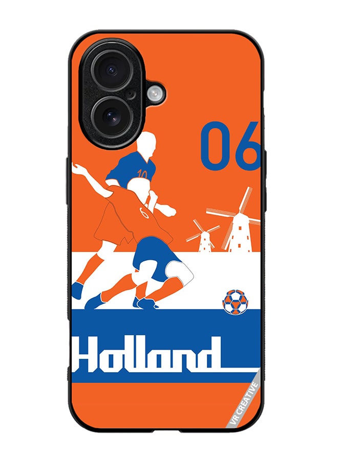 VR CREATIVE Protective Case Cover For Apple iPhone 17 Holland Football Soccer Players Design Multicolour