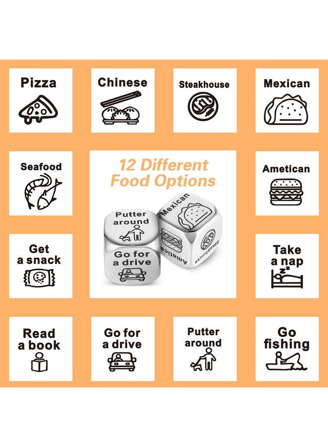 Grevosea 2 Pcs Retirement Decision Dice Gifts For Men Women Him Her Happy Retirement Gifts For Retired Teachers Decision Dice Leaving Employee Appreciation Steel Anniversary Birthday - Image 3