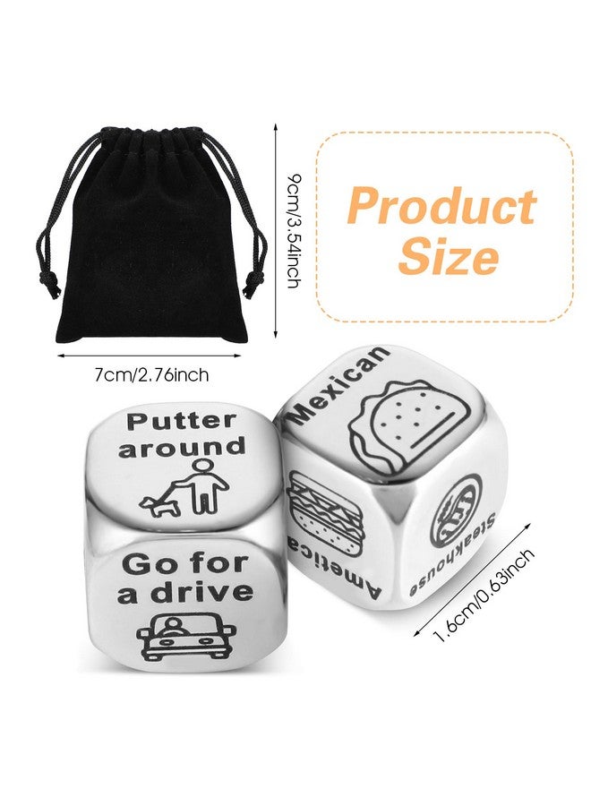 Grevosea 2 Pcs Retirement Decision Dice Gifts For Men Women Him Her Happy Retirement Gifts For Retired Teachers Decision Dice Leaving Employee Appreciation Steel Anniversary Birthday - Image 2