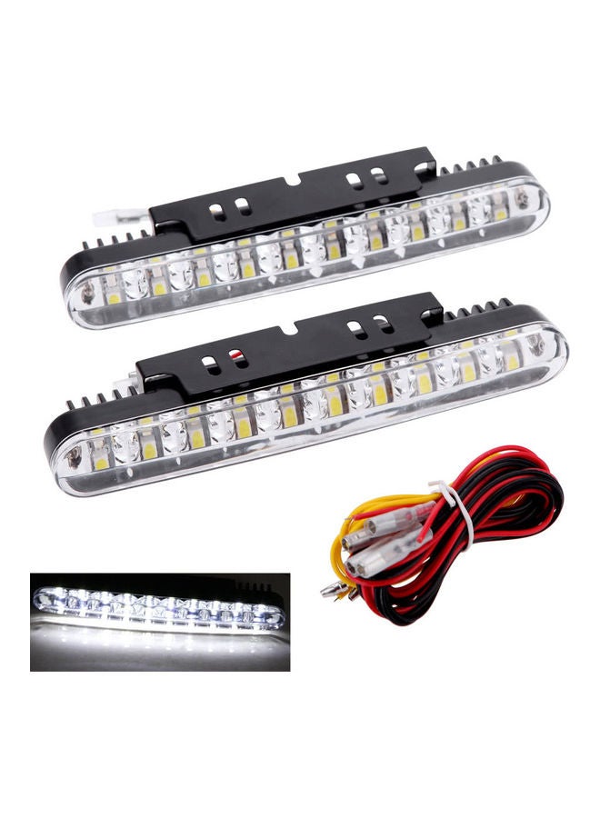 Loquat 2-Piece 30 LED Car Daytime Running Light DRL Daylight Lamp with Turn Signal Indicators - Image 1