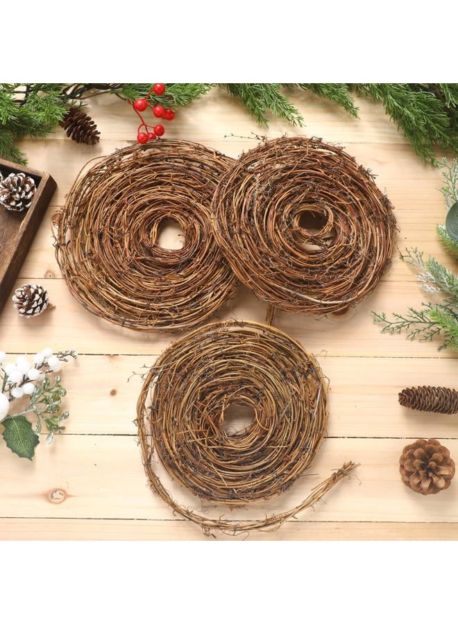 Janinka 6 Pcs Grapevine Garland 15ft Grape Vine Wreath for Crafts Natural Twig Garland DIY Crafts Rattan Hanging Vine Wreath for Wedding Christmas House Holiday Door Vase Wall Decor - Image 4