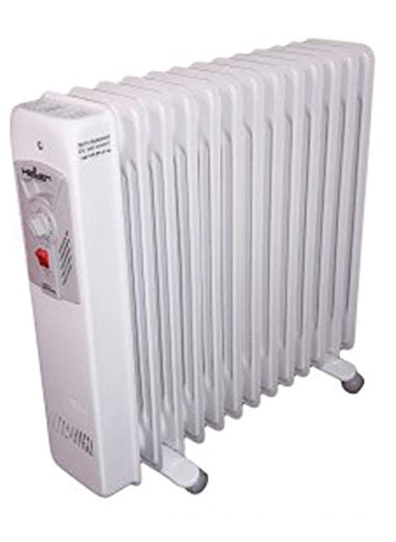 Heller - Heller German Oil-Filled Radiator Heater - 11 Fins for Optimal Heating - Powerful 2000W for Fast and Safe Heating in Large Spaces - Durable Design with Three Adjustable Heat Settings, Thermostat, and Thermal Fuse for Enhanced Safety - Model MAV 2511 T - Image 1