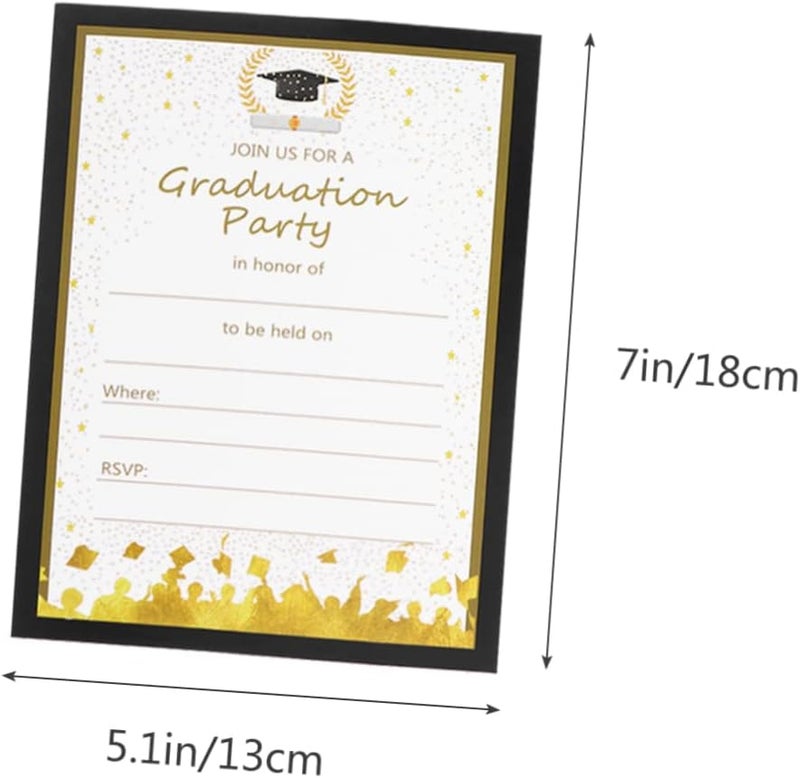 Ciieeo 25pcs Graduation Invitations Cards Set Colorful Party Favors Advice Cards for High School and College Graduation Celebrations - Image 2