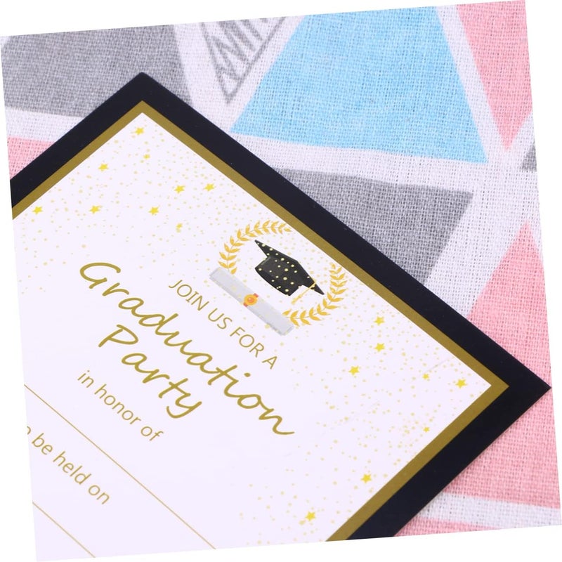 Ciieeo 25pcs Graduation Invitations Cards Set Colorful Party Favors Advice Cards for High School and College Graduation Celebrations - Image 3