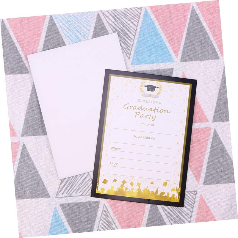 Ciieeo 25pcs Graduation Invitations Cards Set Colorful Party Favors Advice Cards for High School and College Graduation Celebrations - Image 5