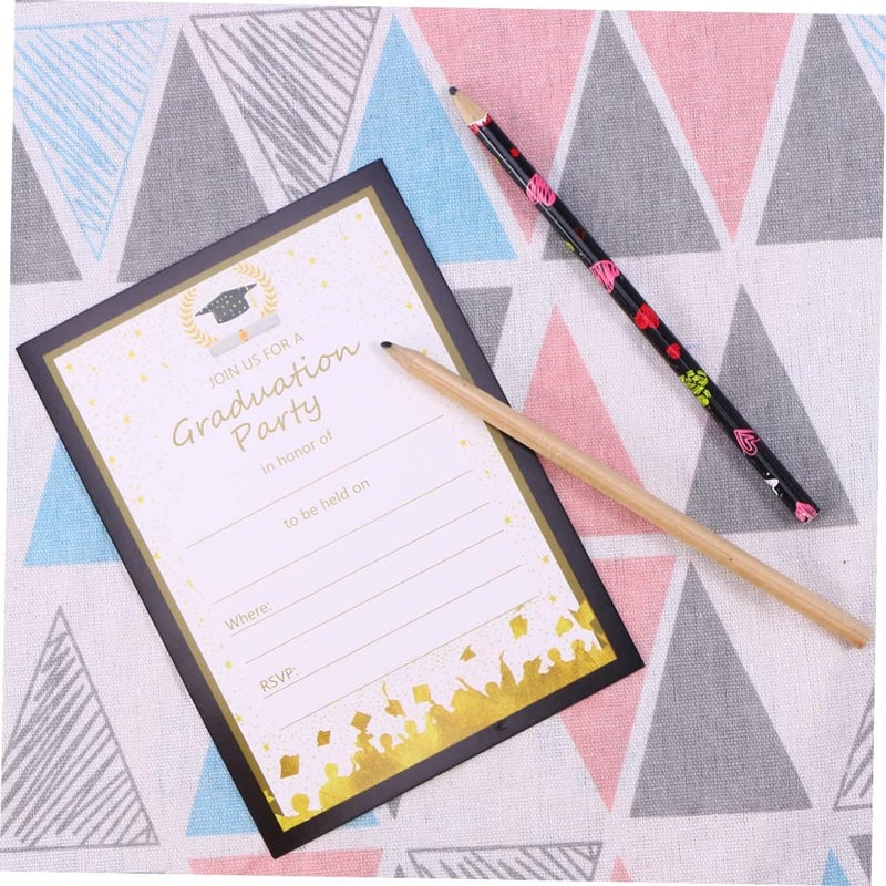 Ciieeo 25pcs Graduation Invitations Cards Set Colorful Party Favors Advice Cards for High School and College Graduation Celebrations - Image 4