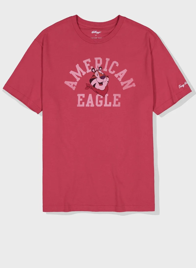 American Eagle Tony The Tiger Crew Neck T-Shirt