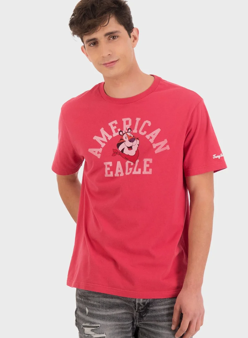 American Eagle Tony The Tiger Crew Neck T-Shirt