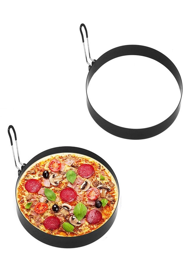 Biunnru 8-Inch Stainless Steel Omelette Ring for Griddle, 2 Count - Image 1