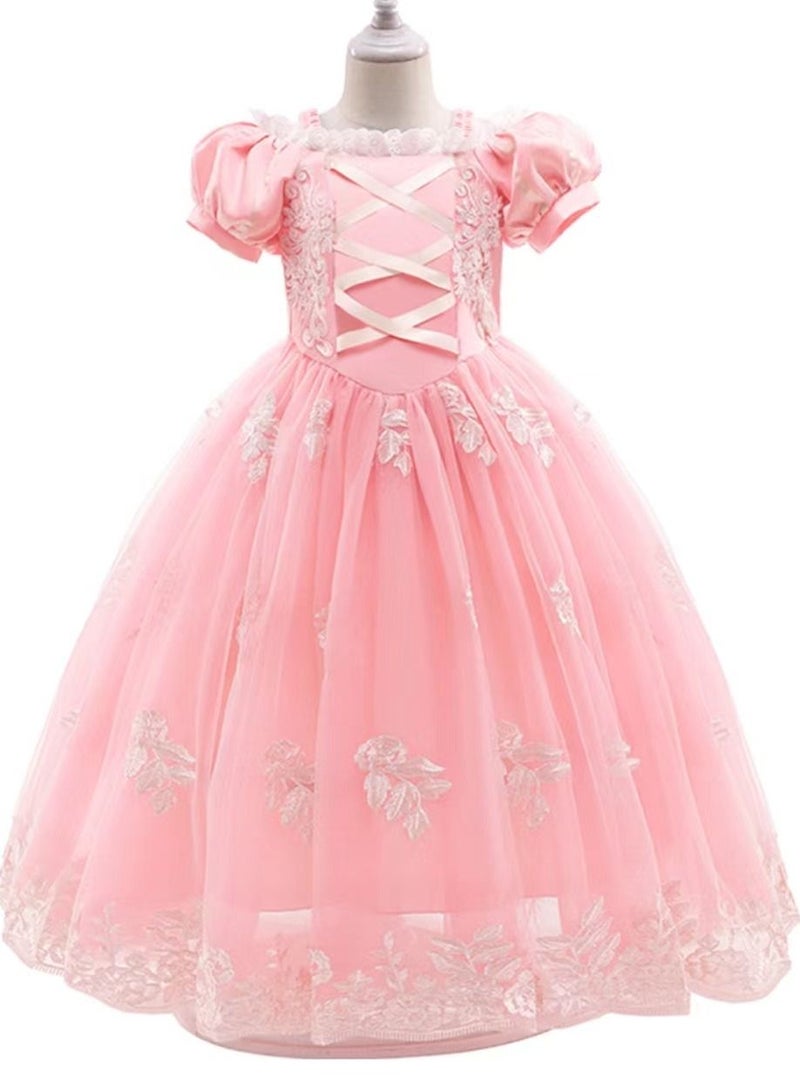 Loquat Fashion princess dress with embroidered lace  - Image 1