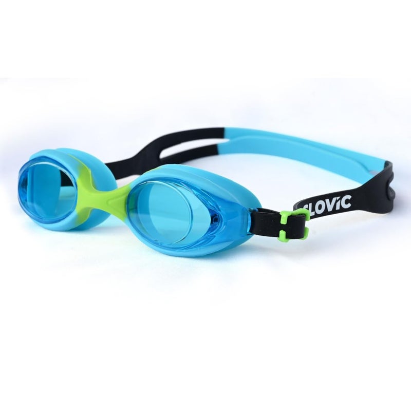 SLOVIC Swimming Goggles for Kids 10-14 Years [Blue] | Swimming Pool Accessories for Kids | Anti-Fog & UV Protected Goggles for Boys & Girls | Swimming Glasses for Kid with Adjustable Straps - Image 1