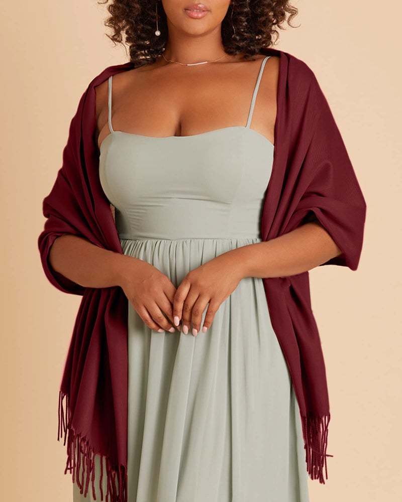 FURTALK Pashmina Shawls and Wraps for Evening Dress Women's Scarf Wedding Bride Bridesmaid Gifts Winter Scarves - Image 2