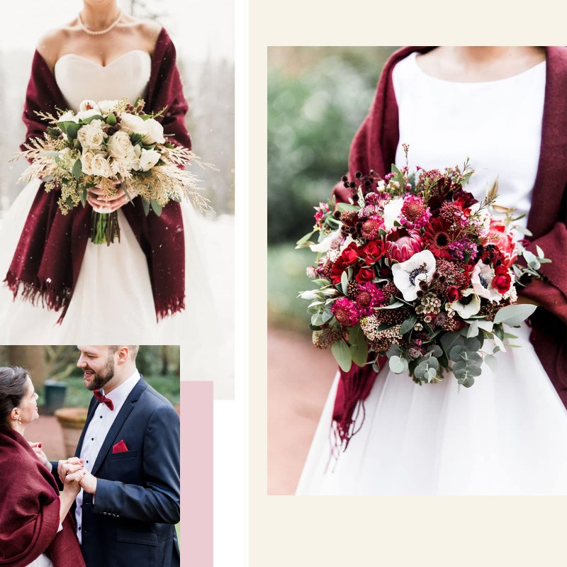 FURTALK Pashmina Shawls and Wraps for Evening Dress Women's Scarf Wedding Bride Bridesmaid Gifts Winter Scarves - Image 4