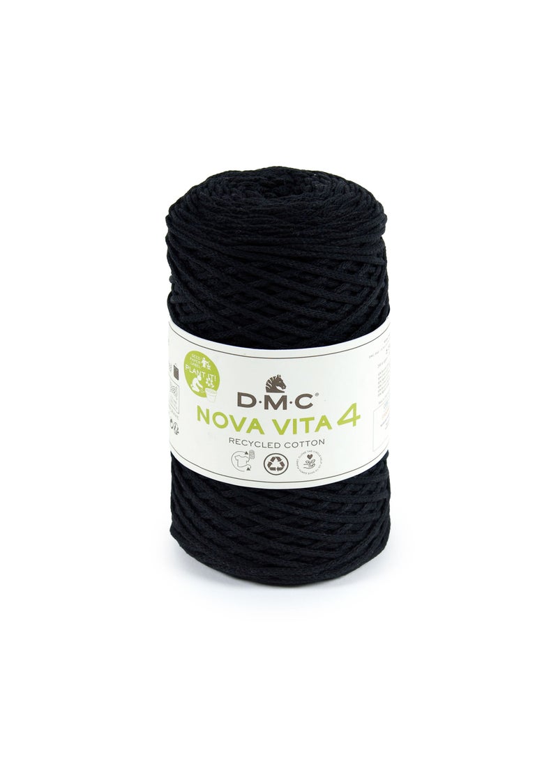 DMC DMC NOVA Vita 4 Recycled Cotton Yarn color black 