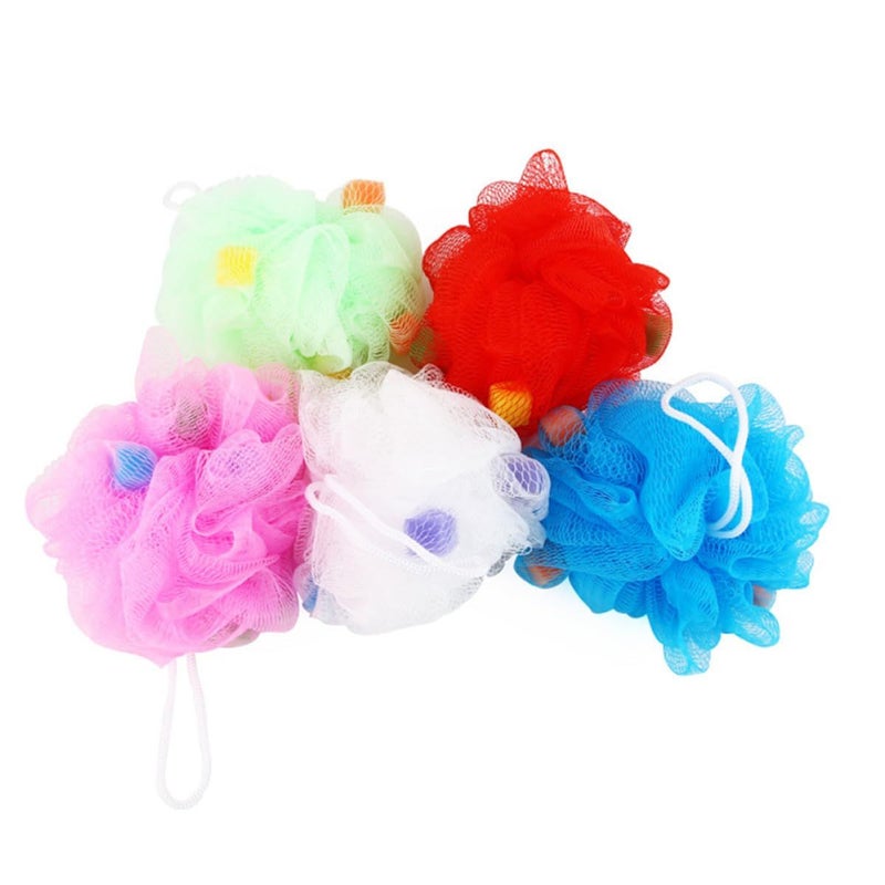 Large Mesh Bath Sponges 10 Pack Soft Exfoliating Body Scrubber Random Color - Image 2