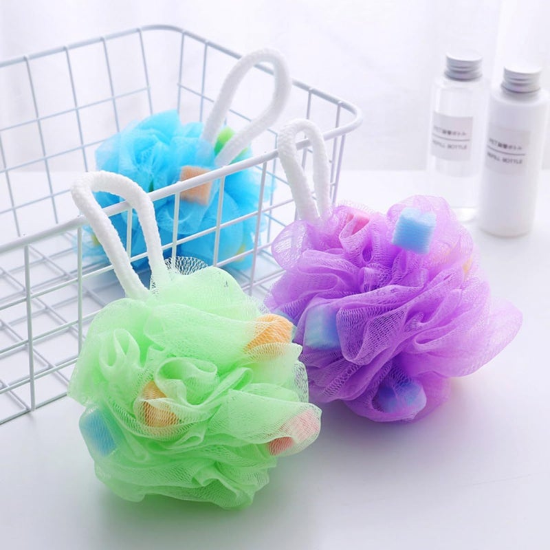 Large Mesh Bath Sponges 10 Pack Soft Exfoliating Body Scrubber Random Color - Image 5