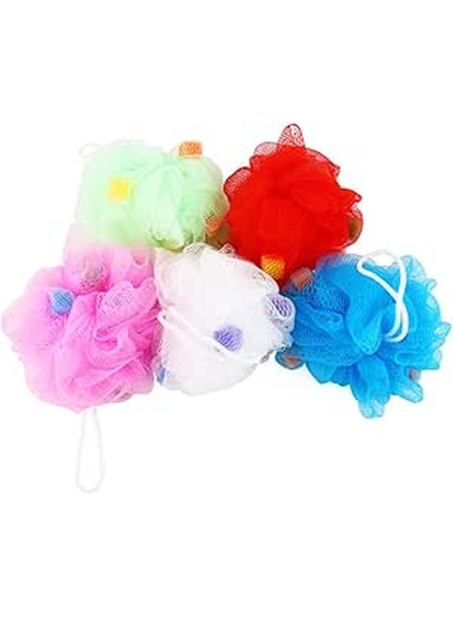 Large Mesh Bath Sponges 10 Pack Soft Exfoliating Body Scrubber Random Color - Image 1