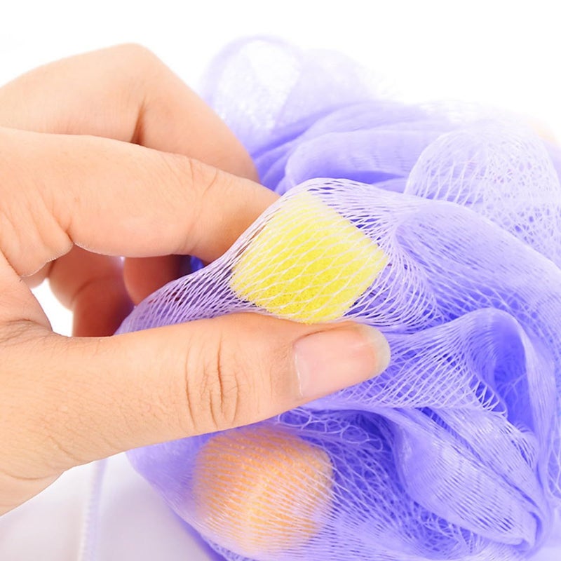 Large Mesh Bath Sponges 10 Pack Soft Exfoliating Body Scrubber Random Color - Image 4