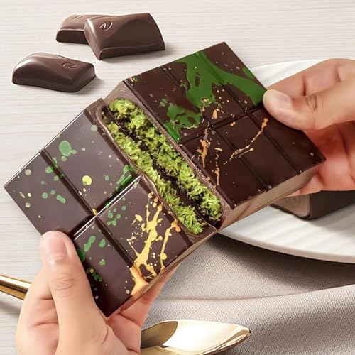 ARTO Dubai Chocolate Mold | Deep Pistachio Kunafa Bar Maker | Premium Non-Stick Silicone Mould for DIY Homemade Chocolate, Candy & Baking | Easy Release & Dishwasher Safe (1 Piece) - Image 5