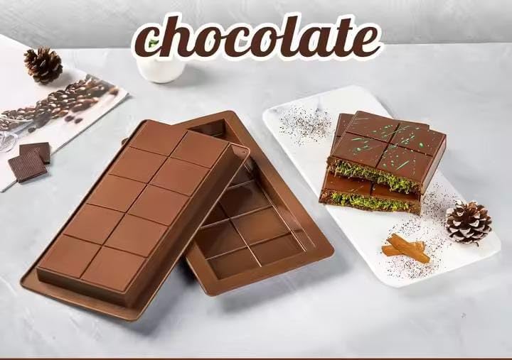 ARTO Dubai Chocolate Mold | Deep Pistachio Kunafa Bar Maker | Premium Non-Stick Silicone Mould for DIY Homemade Chocolate, Candy & Baking | Easy Release & Dishwasher Safe (1 Piece) - Image 2
