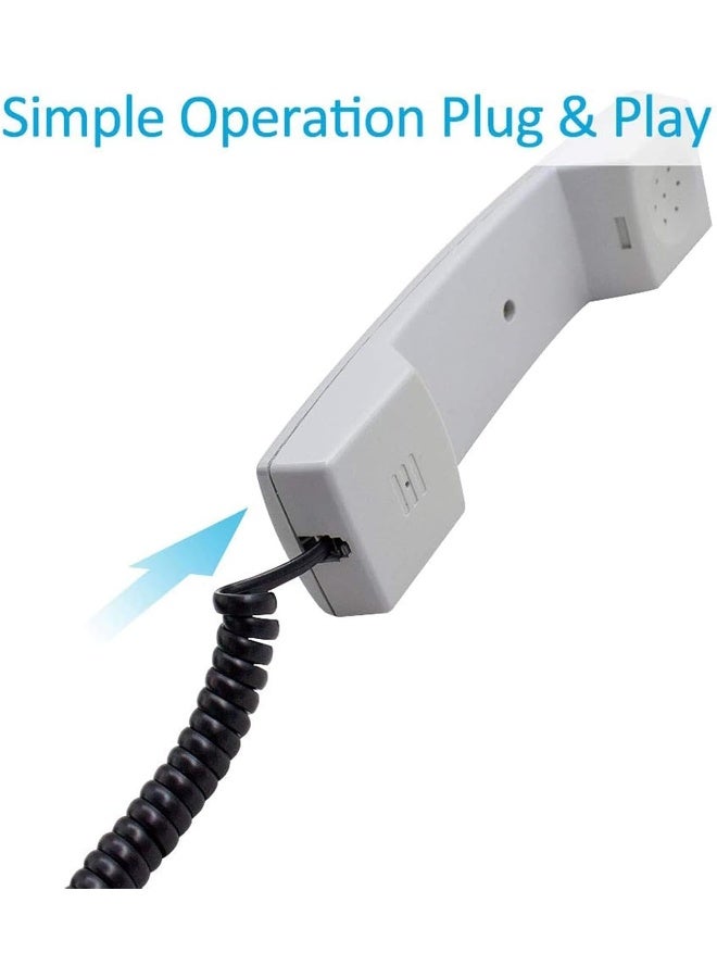 Melfi 4C 2Meter Spring Type Telephone Cord Cable Line Wire (2 Pcs) - Image 4