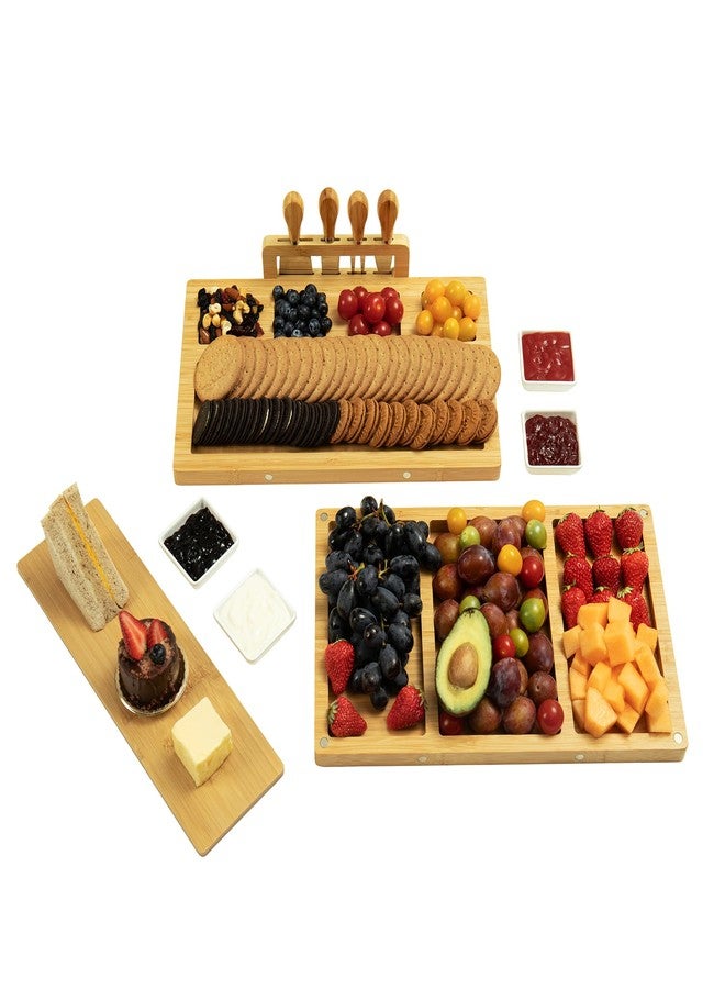 drmvalg Charcuterie Board Cheese Tray Set with Stainless Steel Knives, Slates and Bowls. Gift for Housewarming, Wedding Couple, Bridal Shower (cb001) - Image 4