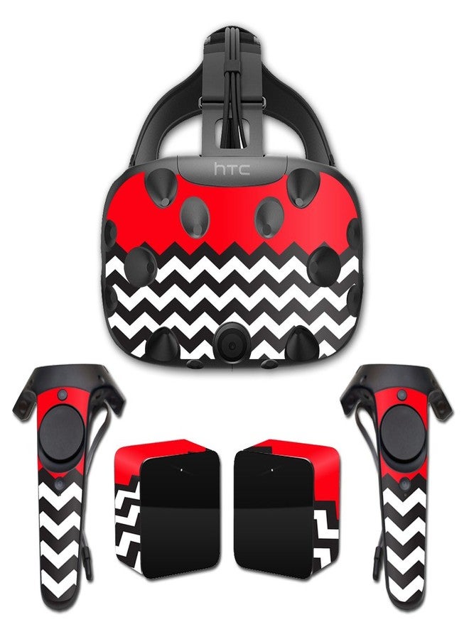 MIGHTY SKINS MightySkins Skin Compatible with HTC Vive Full Coverage - Red Chevron | Protective, Durable, and Unique Vinyl Decal wrap Cover | Easy to Apply, Remove, and Change Styles | Made in The USA - Image 2