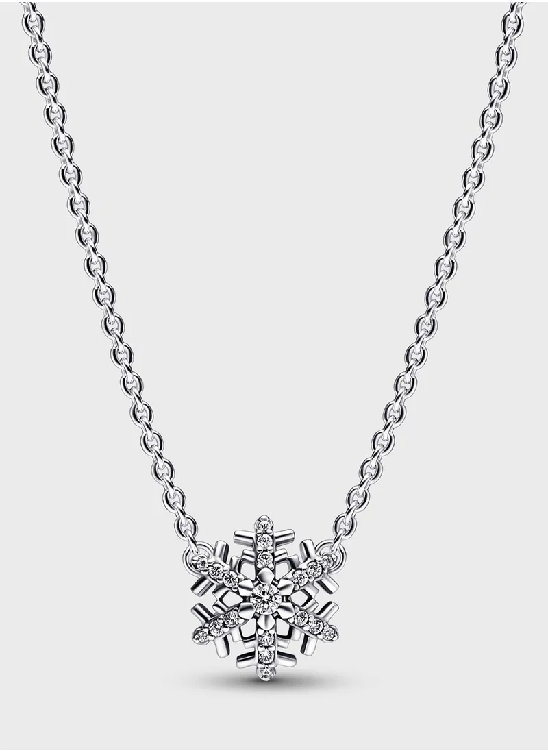 PANDORA Sparkling Snowflake Pendant Necklace