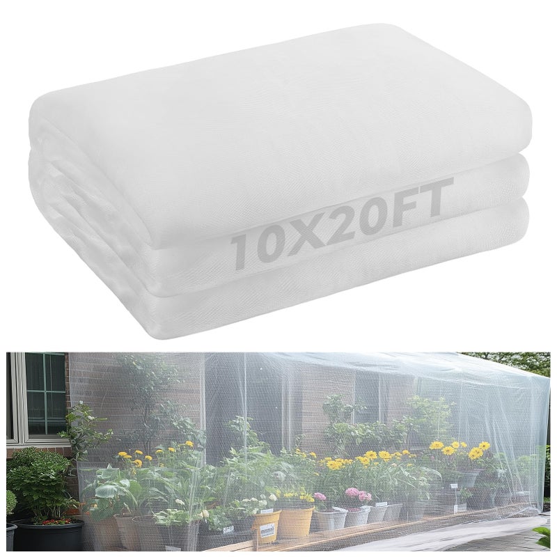 Alphatool 10x20ft Large Garden Netting - Ultra Fine Mesh Plant Covers to Keep Small Animals Pest Out, Bird Barrier for Protecting Vegetables Fruits Flowers Raised Beds (Without Support Pole) - Image 1