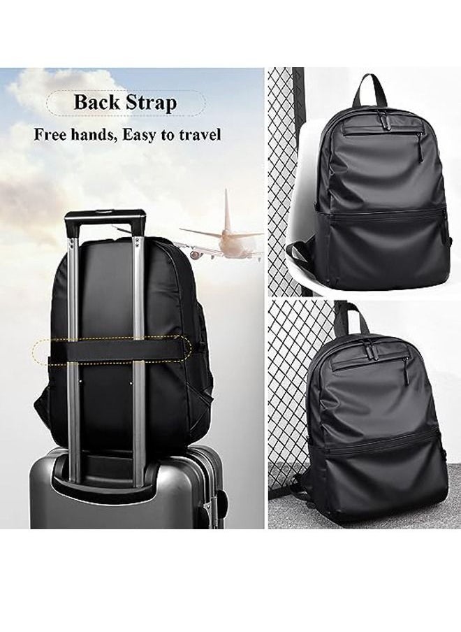 Generic - Laptop Backpack for Men or Women, Water Resistant Travel Backpacks,Fashion Slim Durable College School Backpacks Fits 15.6 Inch Laptop Business Travel Anti Theft Bookbag Gift - Image 1