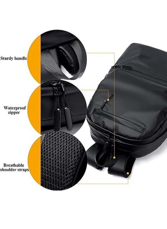Generic - Laptop Backpack for Men or Women, Water Resistant Travel Backpacks,Fashion Slim Durable College School Backpacks Fits 15.6 Inch Laptop Business Travel Anti Theft Bookbag Gift - Image 1