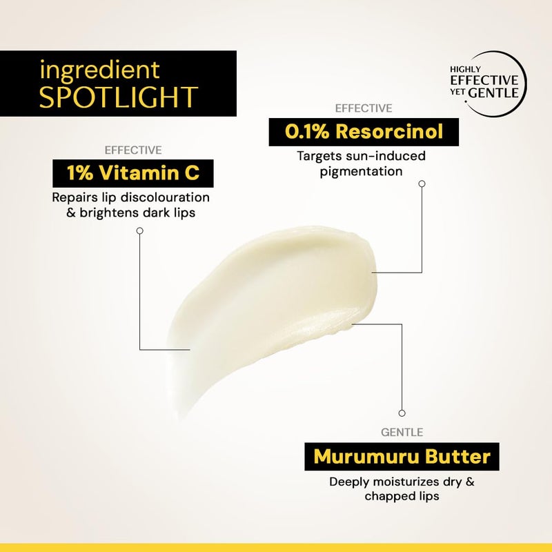 ديكونستركت بلسم شفاه مفتح من Deconstruct - فيتامين C (1%) + ريزورسينول (0.1%) مع حماية SPF 30 - 4 جم - Image 4