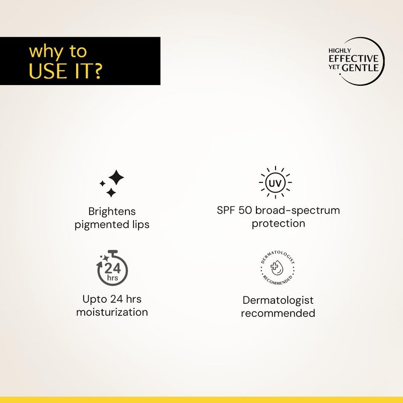 ديكونستركت بلسم شفاه مفتح من Deconstruct - فيتامين C (1%) + ريزورسينول (0.1%) مع حماية SPF 30 - 4 جم - Image 3