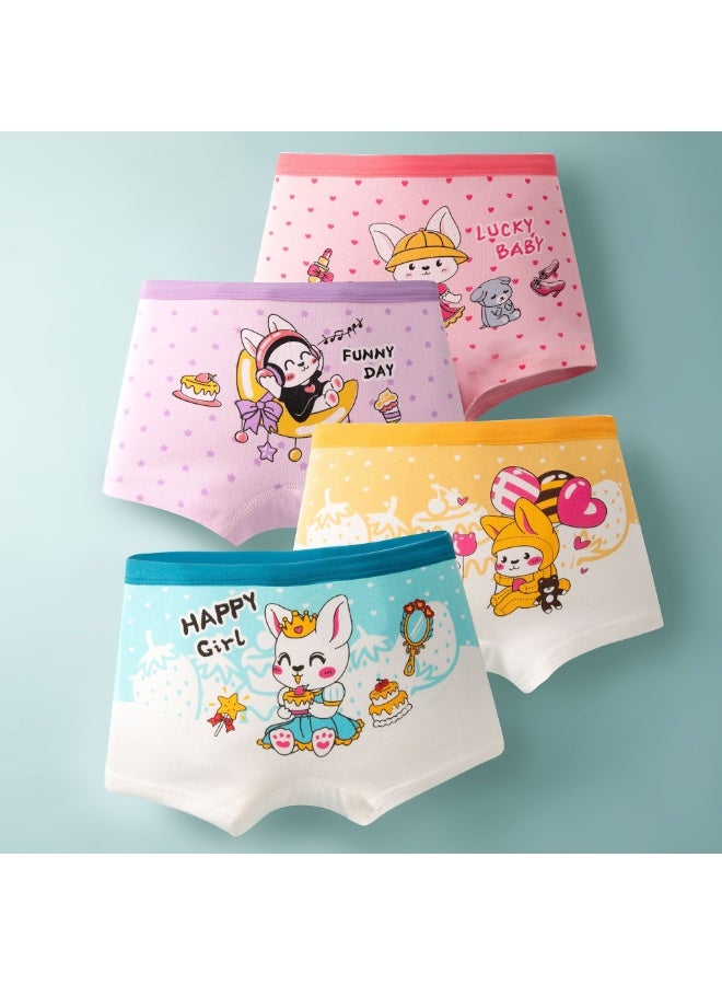 KUYING New Comfortable Skin friendly Breathable Underwear Set 0f 4 