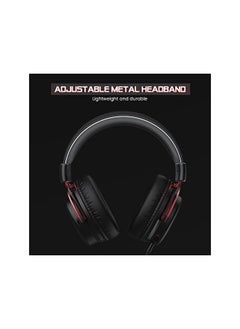 EKSA E900 Xbox Gaming Headset Stereo Headset Wired Gaming Headphones With Noise Canceling Mic Over Ear Headphones Compatible With Ps4 Ps5 Xbox One Nintendo Switch Pc Laptop Red  - Image 3