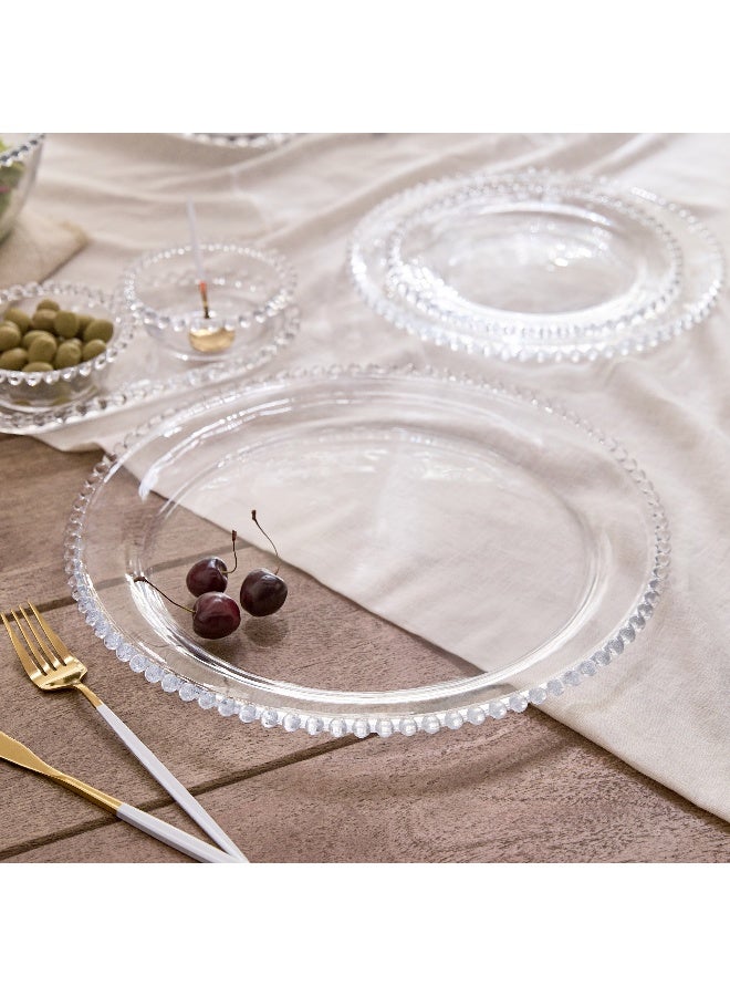 Home Box Merriam Beaded Serving Plate 27 x 27 cm - Image 1