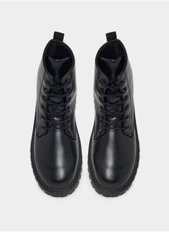 Styli Lace Up High Top Combat Boots  - Image 5