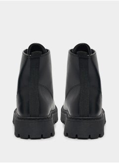 Styli Lace Up High Top Combat Boots  - Image 4