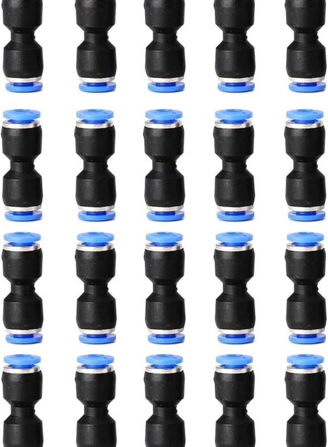 Push To Connect Air Line Fittings Quick Release Connectors 50pcs Size PU 4 6 8 10 12mm - Image 1
