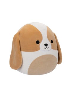 Squishmallows 12 بوصة أدلا بنية وبيضاء باصيت هاوند ، لعبة قماشية مرخصة رسميًا من كيليتوي ، لعبة ناعمة ملونة ، هدية للأطفال ، الفتيات والأولاد ، لعبة قابلة للغسل ومضغوطة متعددة الألوان لجميع الأعمار  - Image 3